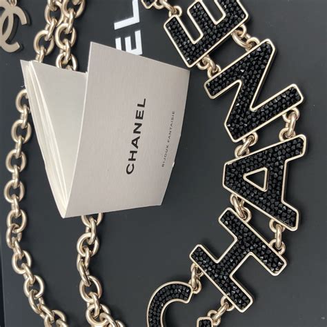 chanel inspired rhinestone belt